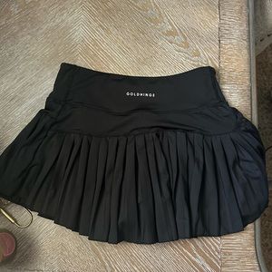 black goldhinge tennis skirt